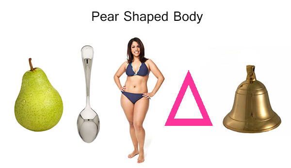 pear shaped body type